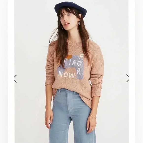 Madewell Ciao For Now Alpaca Blend Pullover Sweater Size S - Picture 2 of 6